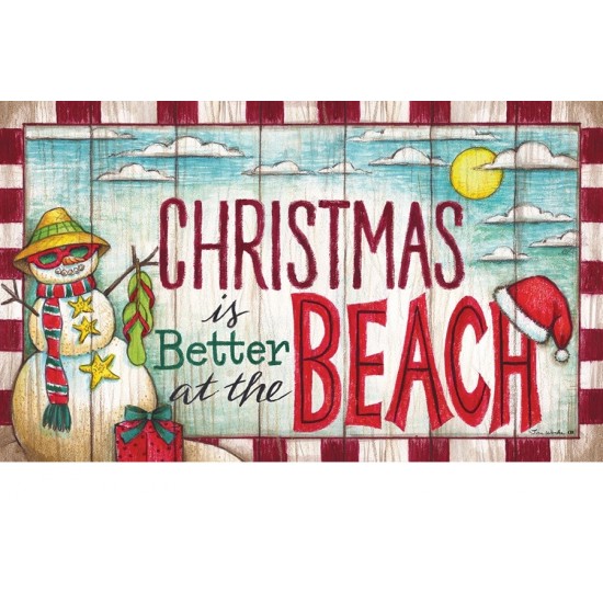 Tapis décoratifs 30" x 18" Christmas at the Beach
