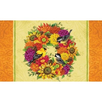 Tapis décoratifs 30" x 18"  Songbird Wreath