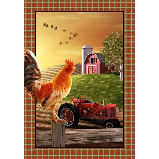 Tractor & Rooster 