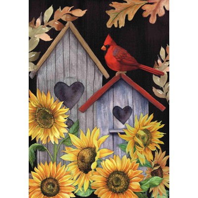 Birdhouses & Sunflowers